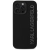 Etui Karl Lagerfeld HC 3D Rubber         Elongated Glitter do iPhone 16 Pro czarny